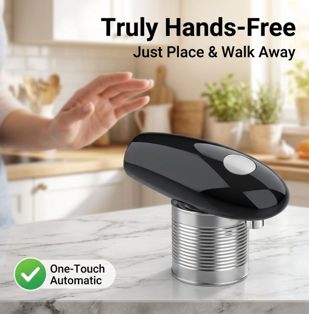 One-Touch Hands-Free Electric Can Opener