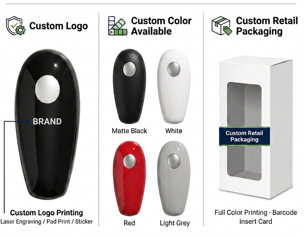 One-Touch Hands-Free Electric Can Opener