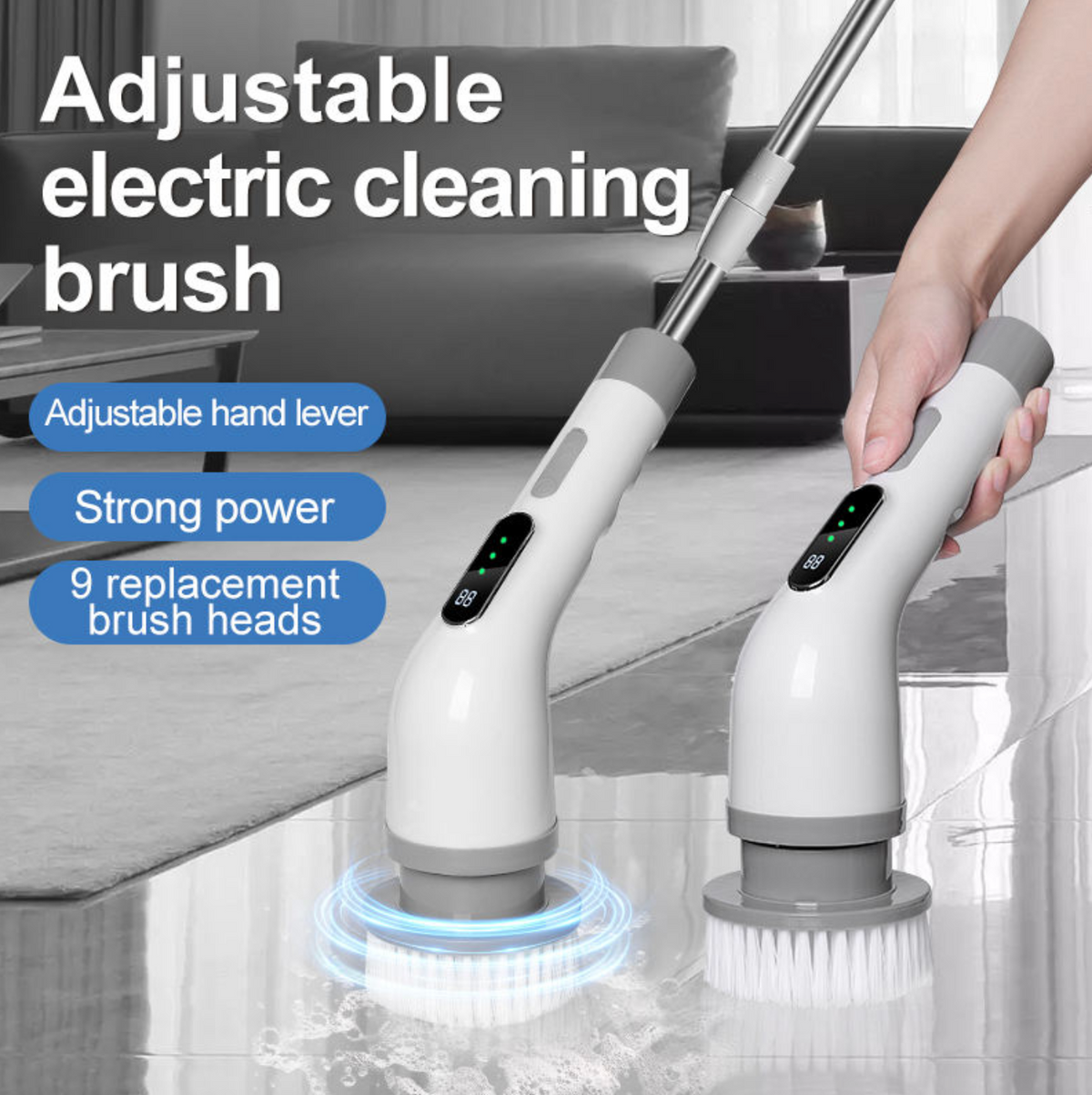 Cordless Electric Spin Scrubber