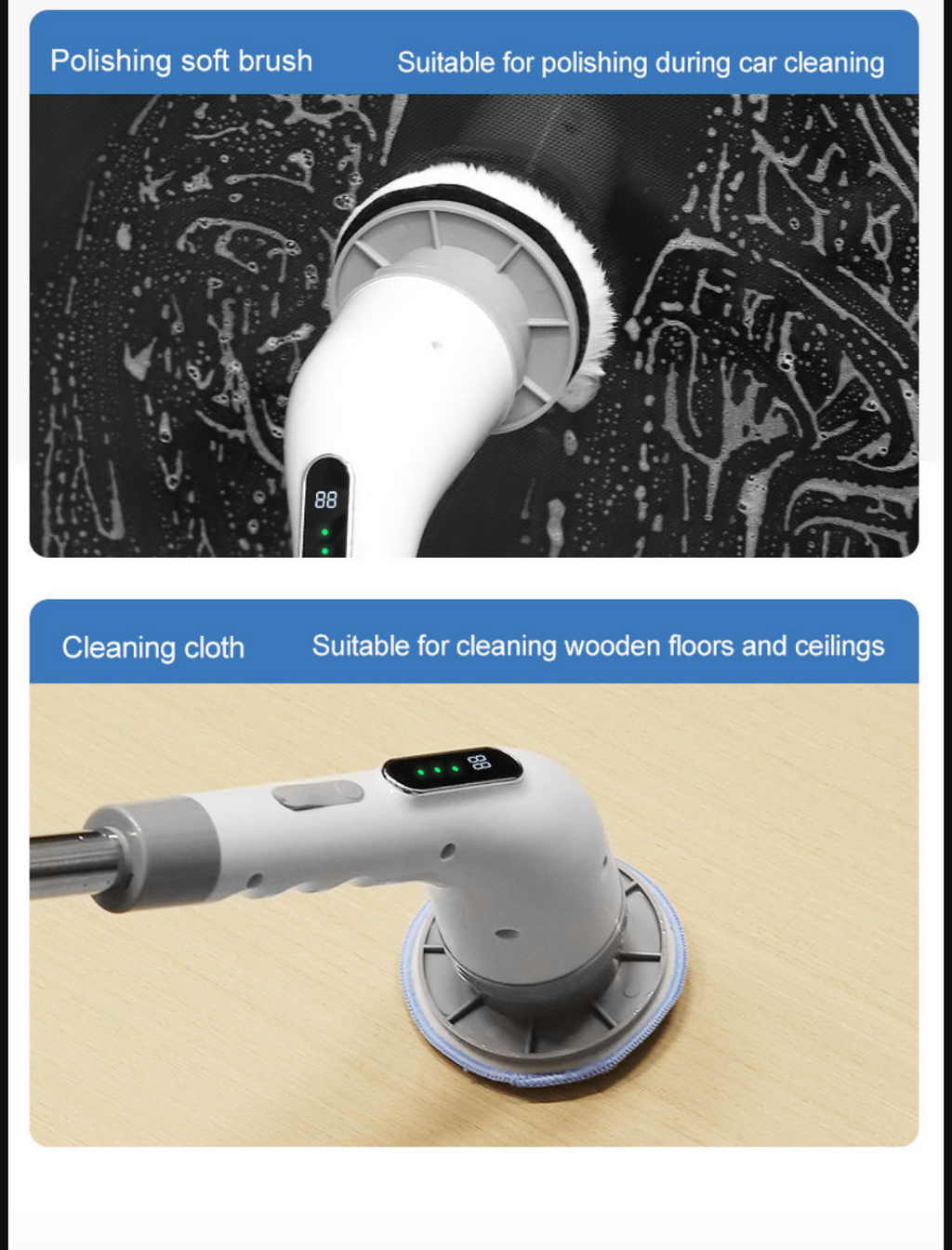 Cordless Electric Spin Scrubber